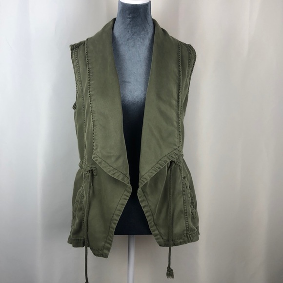Max Jeans Vest  Size XS Faded olive color - Picture 1 of 7